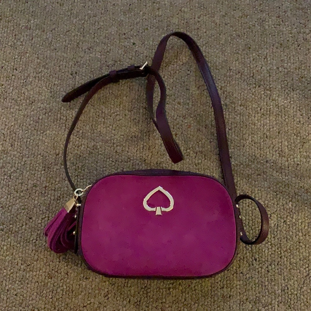 Kate Spade Purple Suede Crossbody